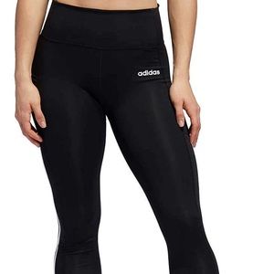 Adidas 7/8 3S 3 Stripes Training Tights Black
